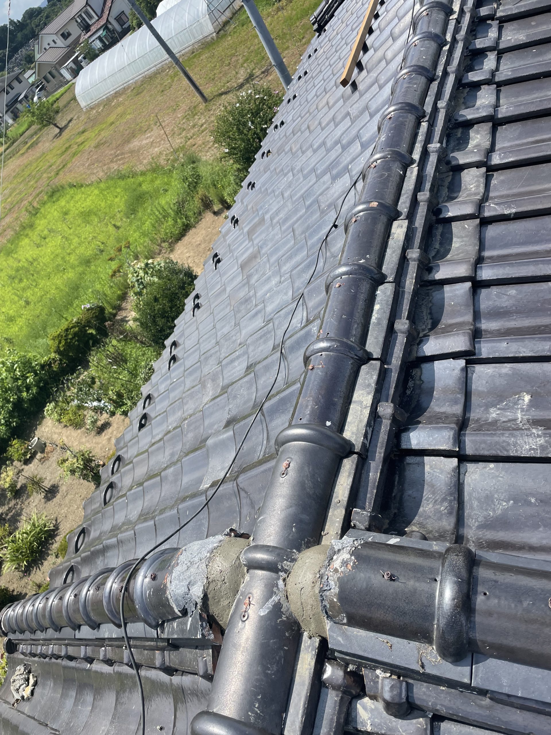相馬市 棟瓦組替工事